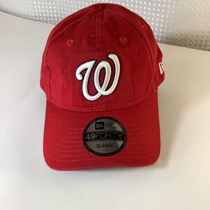 New Era Washington Nationals Red 49Forty Hat Red/White XLarge